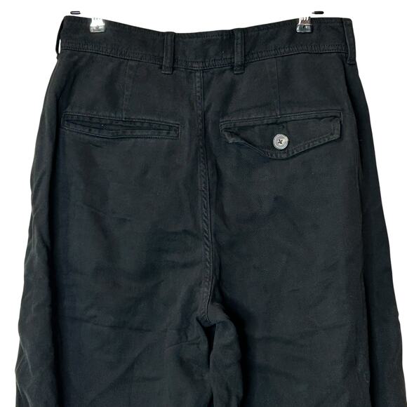 Everlane The Tencel Relaxed Chino Pants Black High Rise Women's 4 NWT Pockets - Picture 9 of 13
